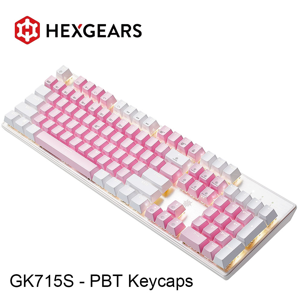 Pc Gaming Pink - HEXGEARS GK715S Mekanik Klavye 104 tuşlu