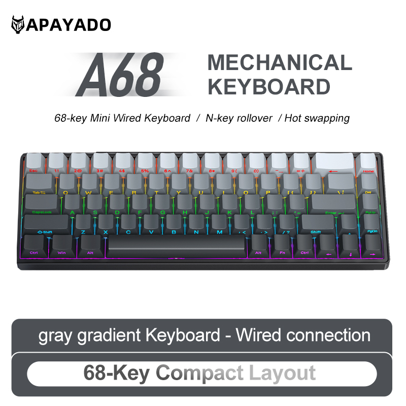 APAYADO A68 Kablolu Mekanik Kl - Pc Gaming Pink incelemesi ve fiyatı